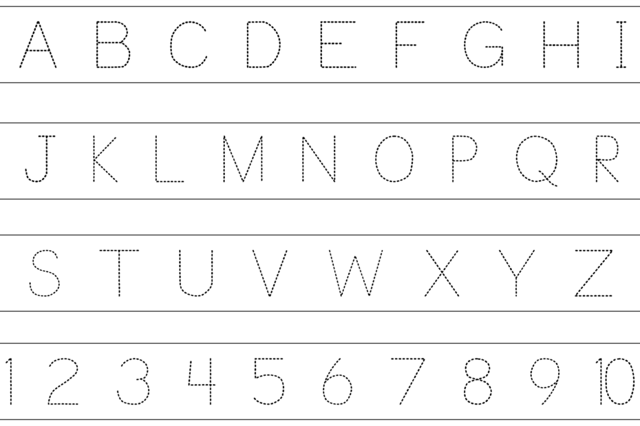 10 Best Printable Traceable Letters Printablee Free Printable