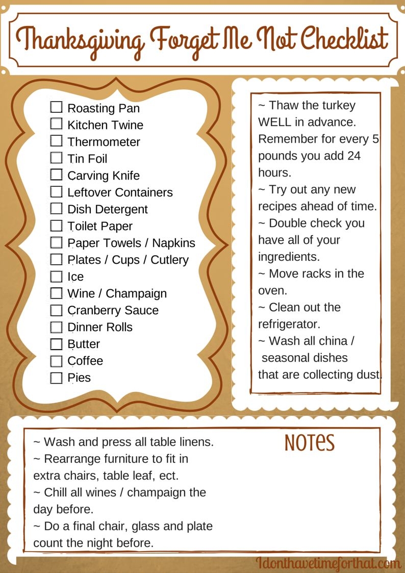 10 Creative Free Printable Grocery List For Thanksgiving 10 Creative Free Printable Grocery List For Thanksgiving