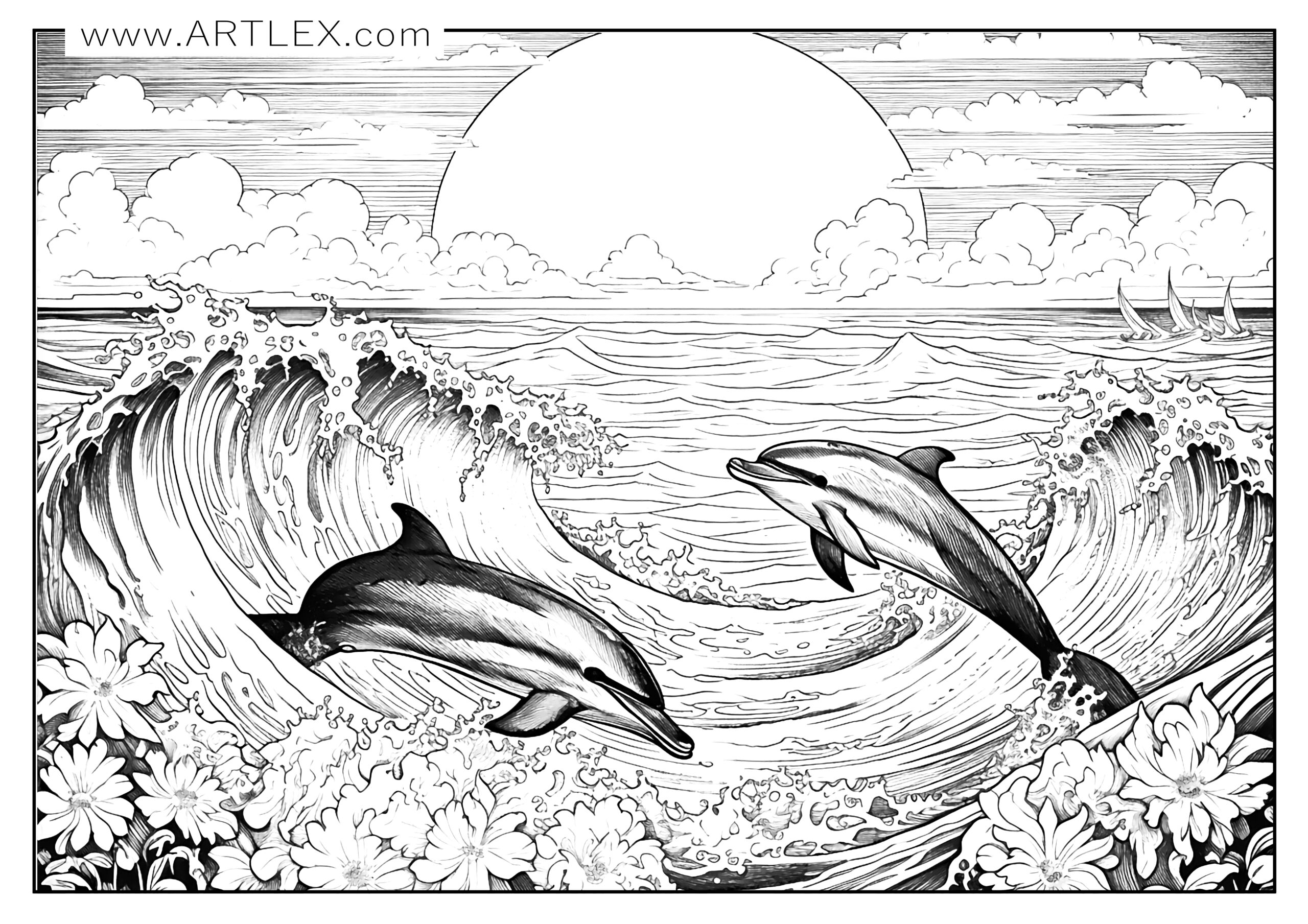 Coloring Picture of Ocean