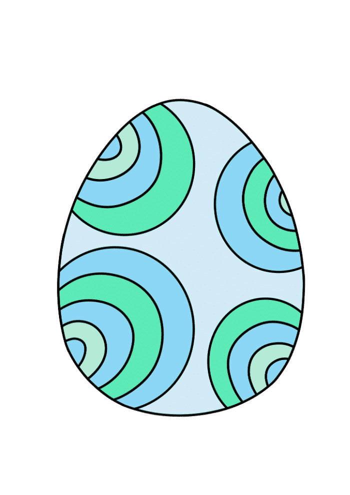 12 Free Printable Colored Easter Eggs 12 Free Printable Colored Easter Eggs