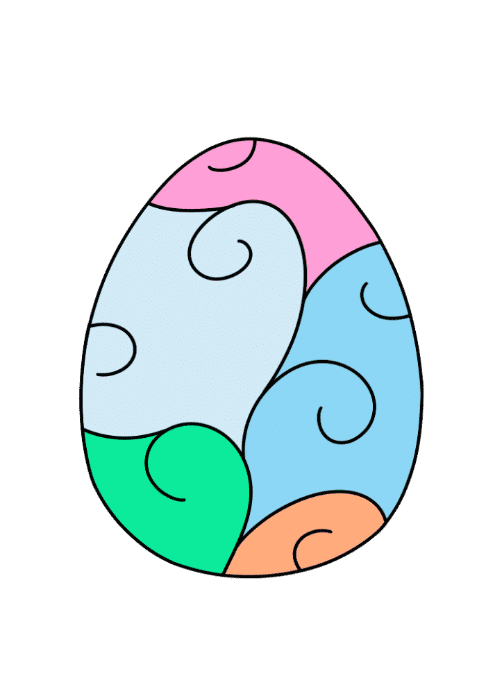 12 Free Printable Colored Easter Eggs 12 Free Printable Colored Easter Eggs