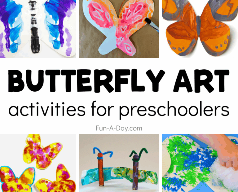 15 Butterfly Art Activities For Preschoolers Fun A Day
