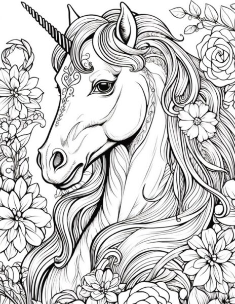 15 Unicorn Coloring Pages The Graphics Fairy 15 Unicorn Coloring Pages The Graphics Fairy