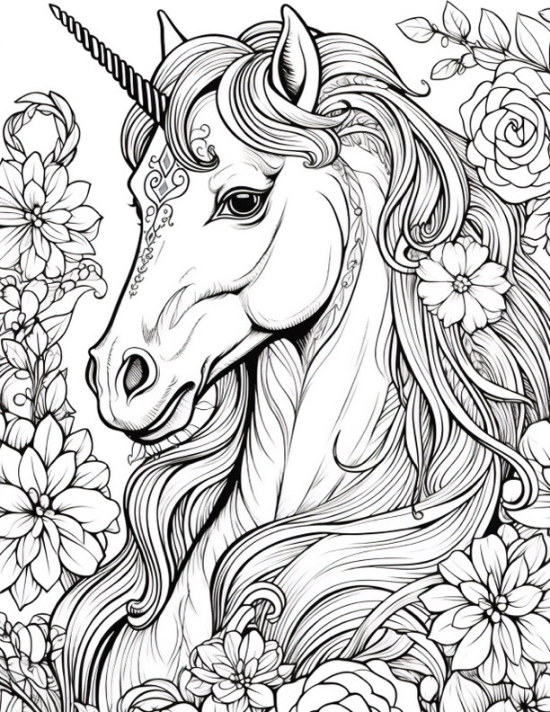 15 Unicorn Coloring Pages The Graphics Fairy 15 Unicorn Coloring Pages The Graphics Fairy