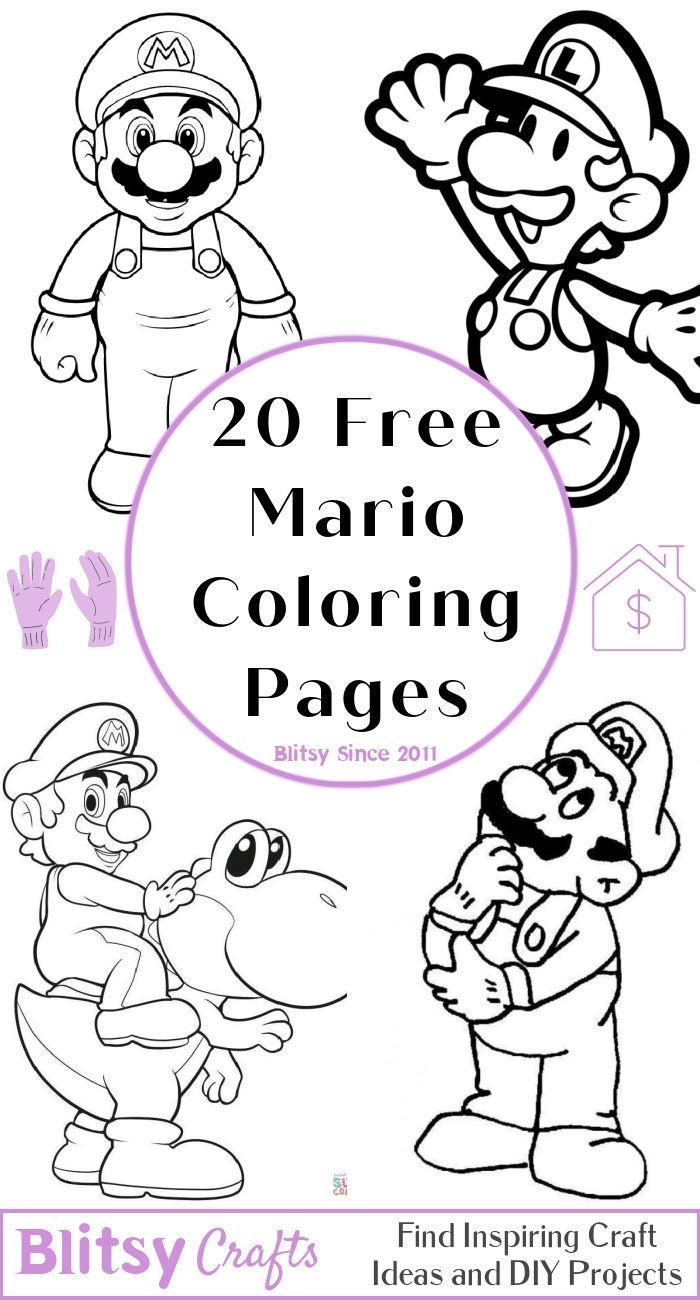 20 Free Mario Coloring Pages For Kids And Adults 20 Free Mario Coloring Pages For Kids And Adults