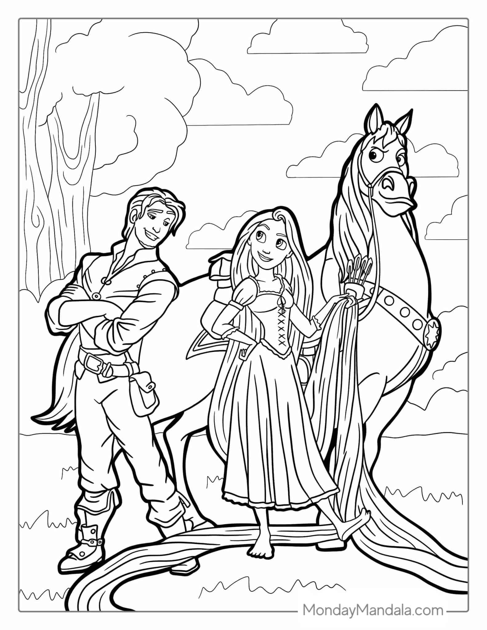 Tangled Coloring Sheets Tangled Coloring Sheets