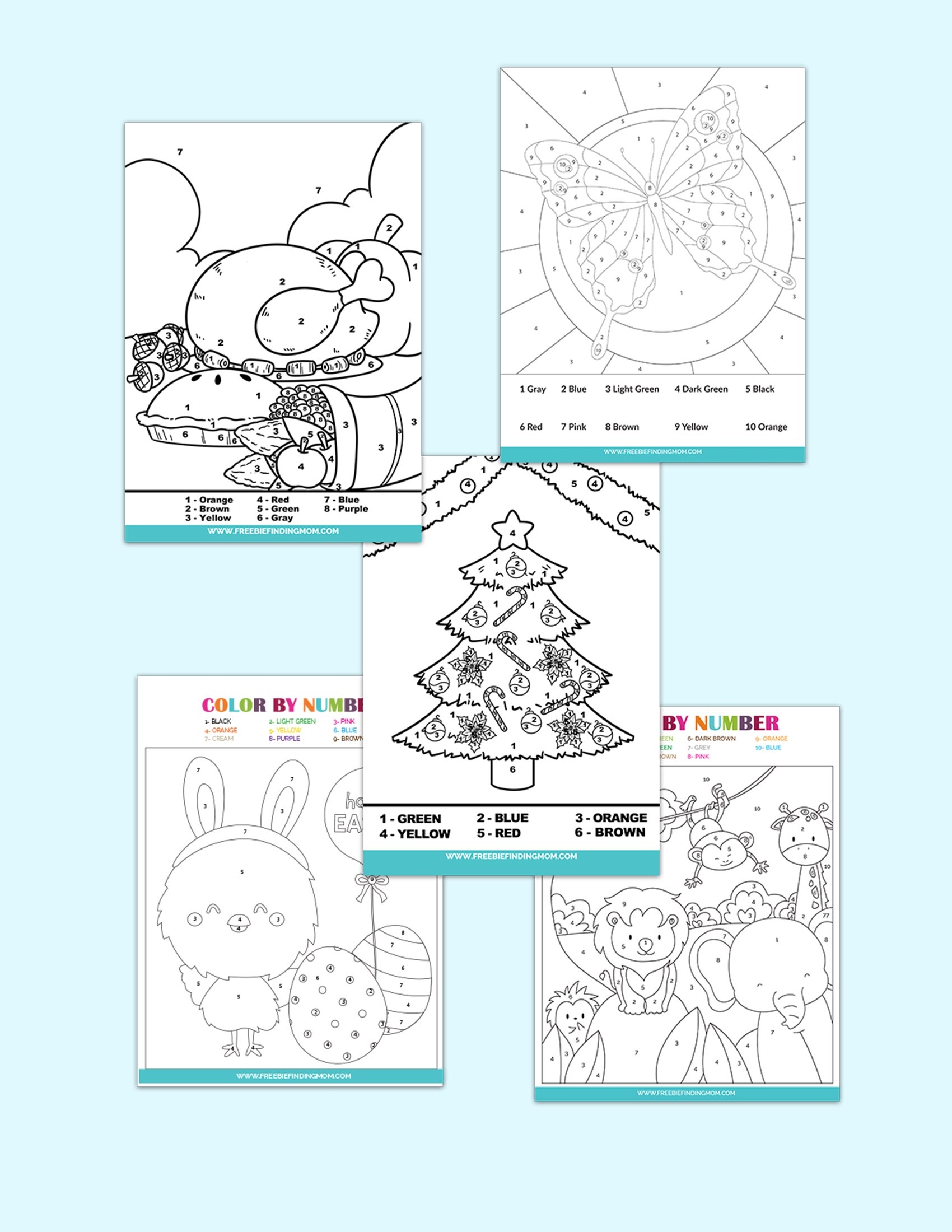 24 Free Color By Number Printables 24 Free Color By Number Printables