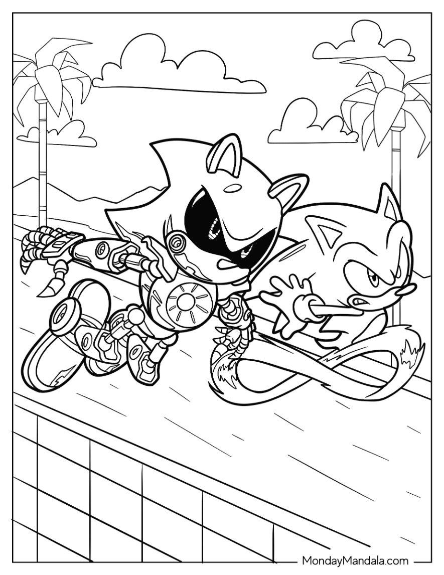 24 Metal Sonic Coloring Pages Free PDF Printables 24 Metal Sonic Coloring Pages Free PDF Printables