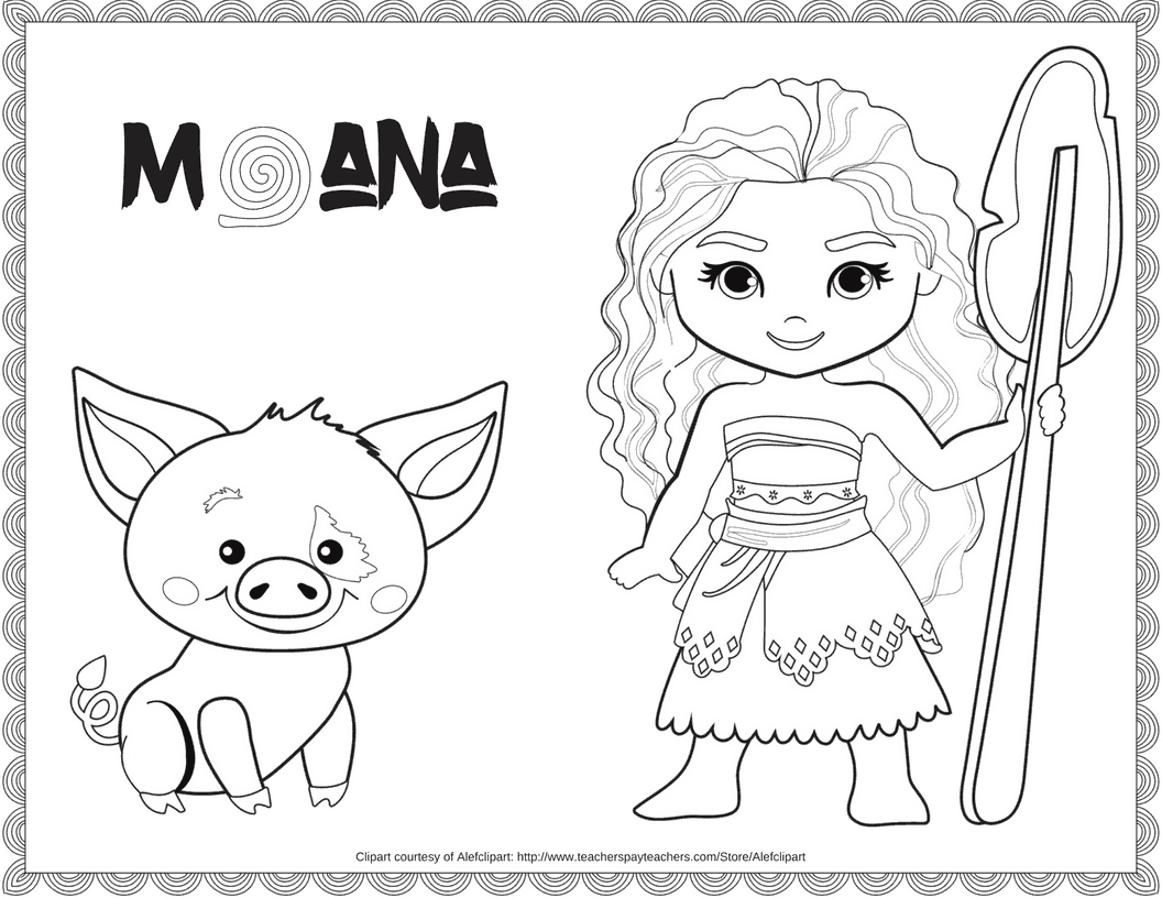 Kids Coloring Pages Moana Kids Coloring Pages Moana
