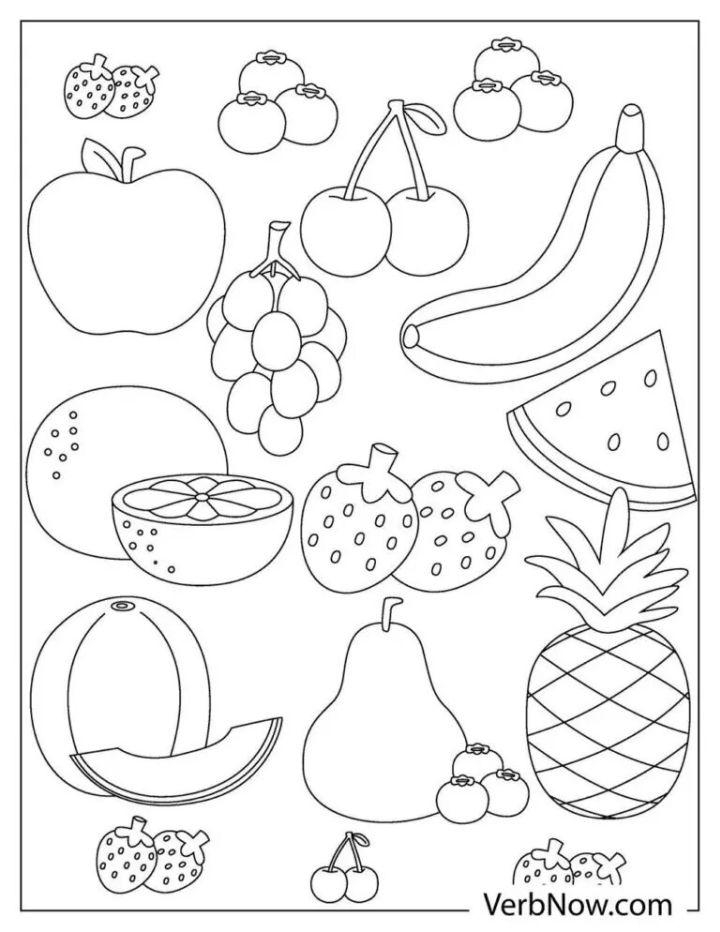 25 Free Fruit Coloring Pages For Kids And Adults 25 Free Fruit Coloring Pages For Kids And Adults