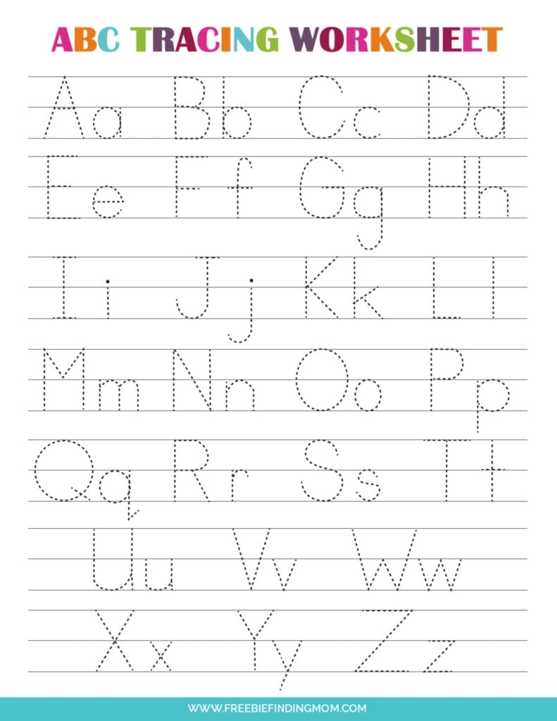 alphabet letters tracing printable alphabet letters tracing printable