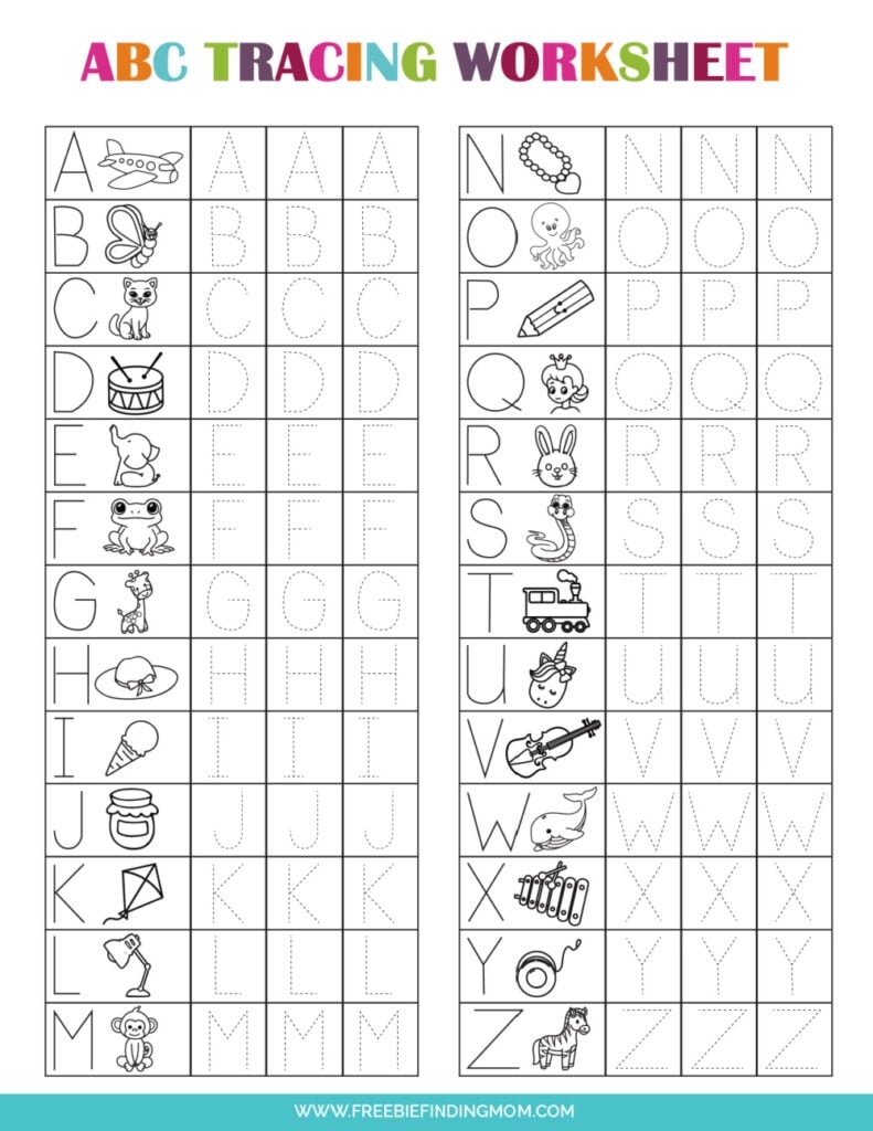 3 Printable Preschool Alphabet Tracing Worksheets PDF Downloads 3 Printable Preschool Alphabet Tracing Worksheets PDF Downloads