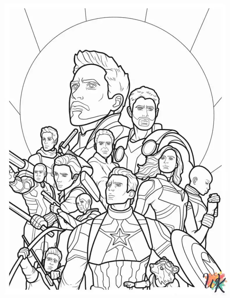 Marvel coloring pages for adults