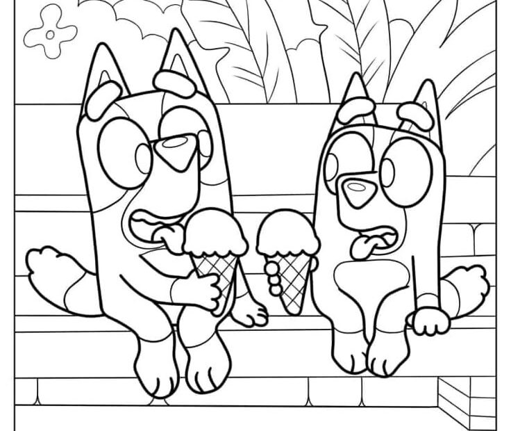 36 Bluey Coloring Pages Free PDF Printables Disney Coloring Pages