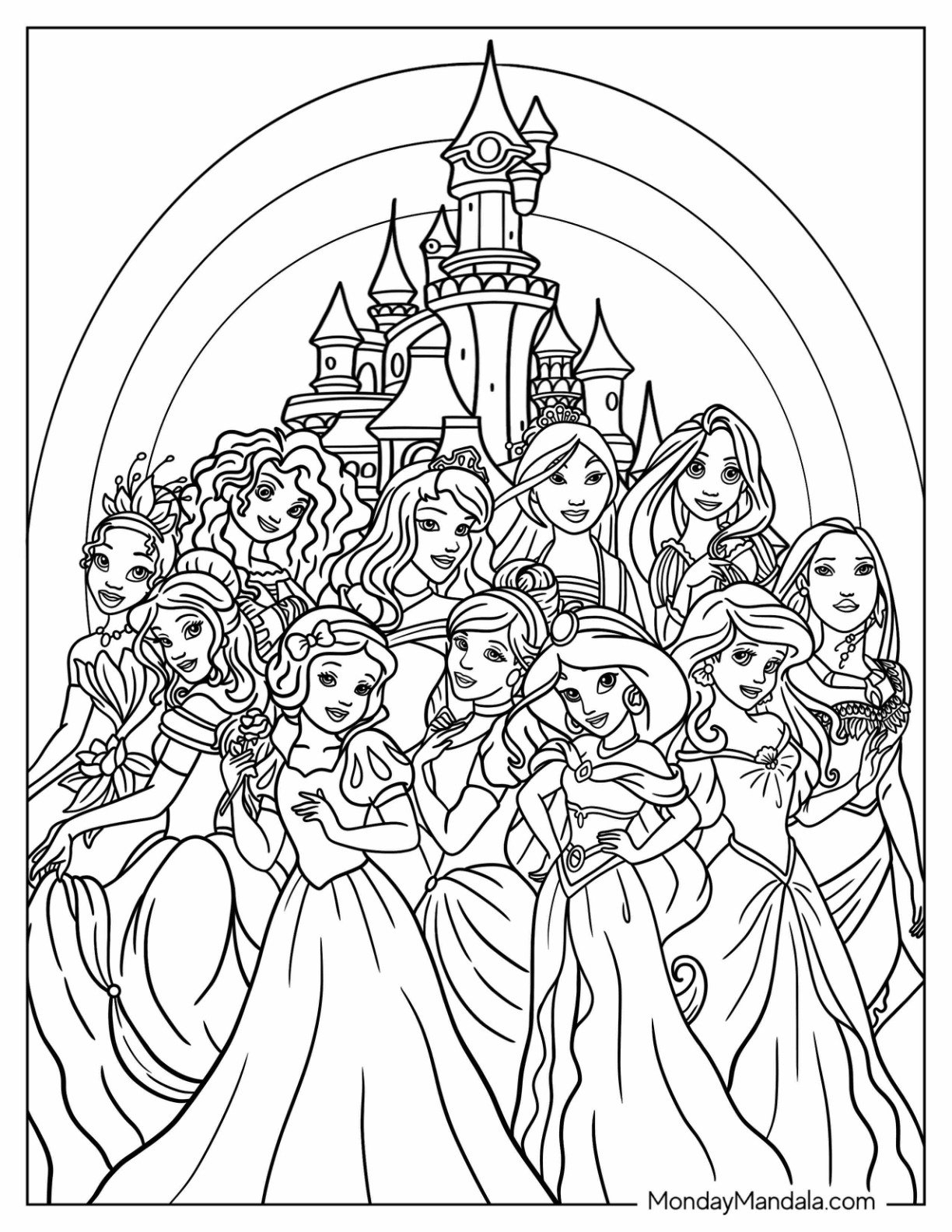 36 Disney Princess Coloring Pages Free PDF Printables 50 OFF 36 Disney Princess Coloring Pages Free PDF Printables 50 OFF