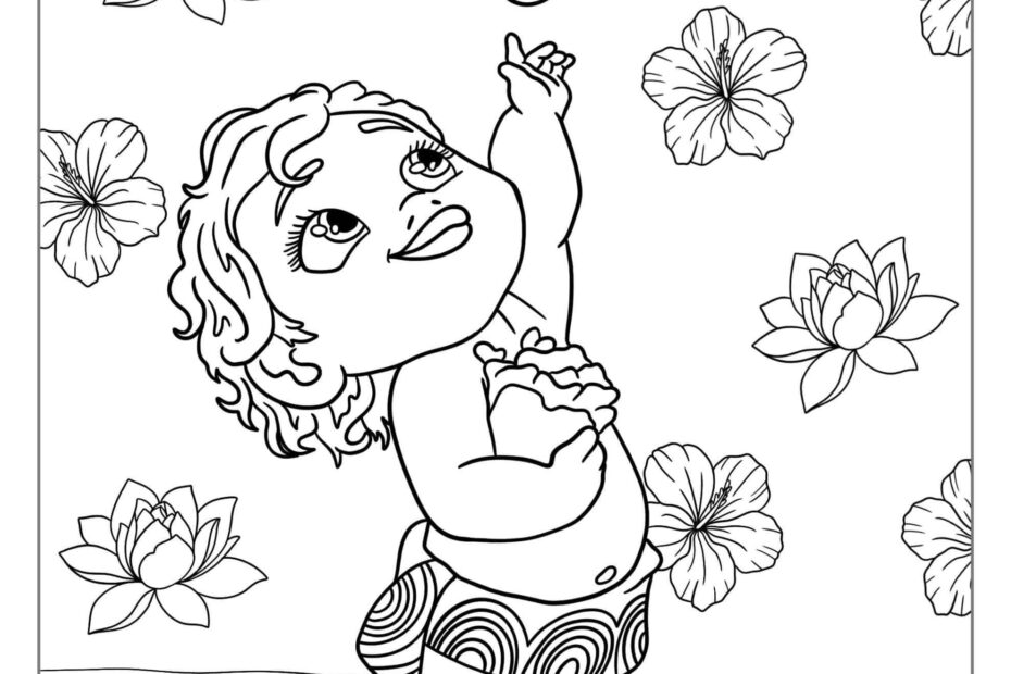39 Moana Coloring Pages Free PDF Printables
