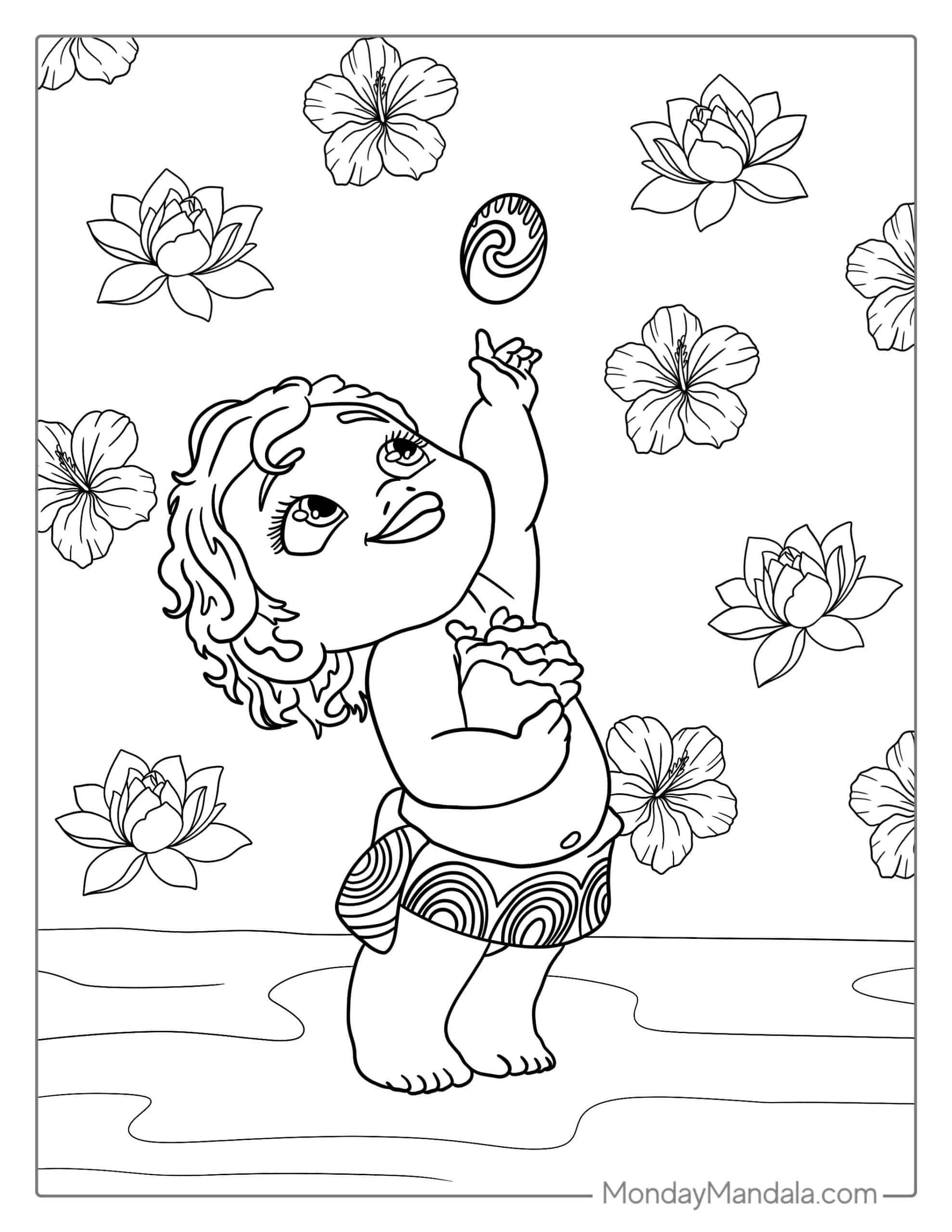 39 Moana Coloring Pages Free PDF Printables 39 Moana Coloring Pages Free PDF Printables