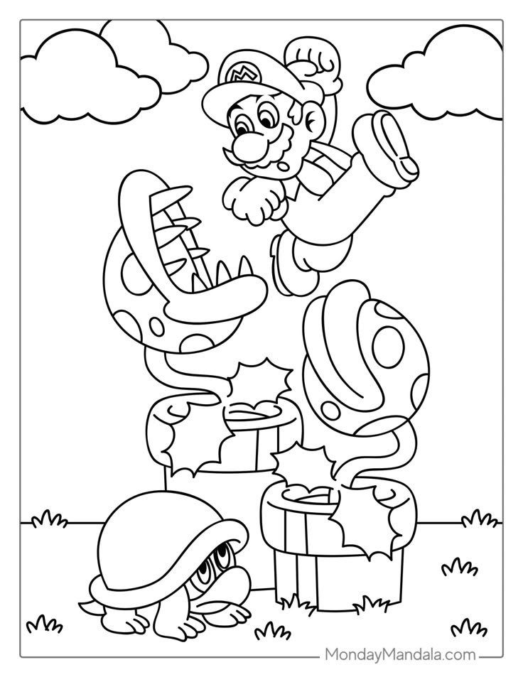 50 Mario Coloring Pages Free PDF Printables Super Mario Coloring 50 Mario Coloring Pages Free PDF Printables Super Mario Coloring