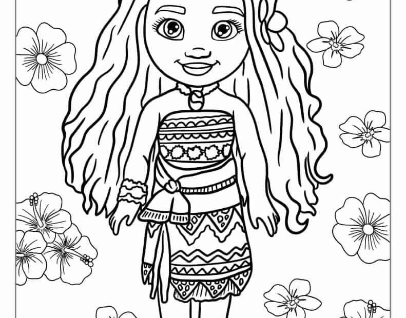 52 Moana Coloring Pages Free PDF Printables Monster Coloring Pages