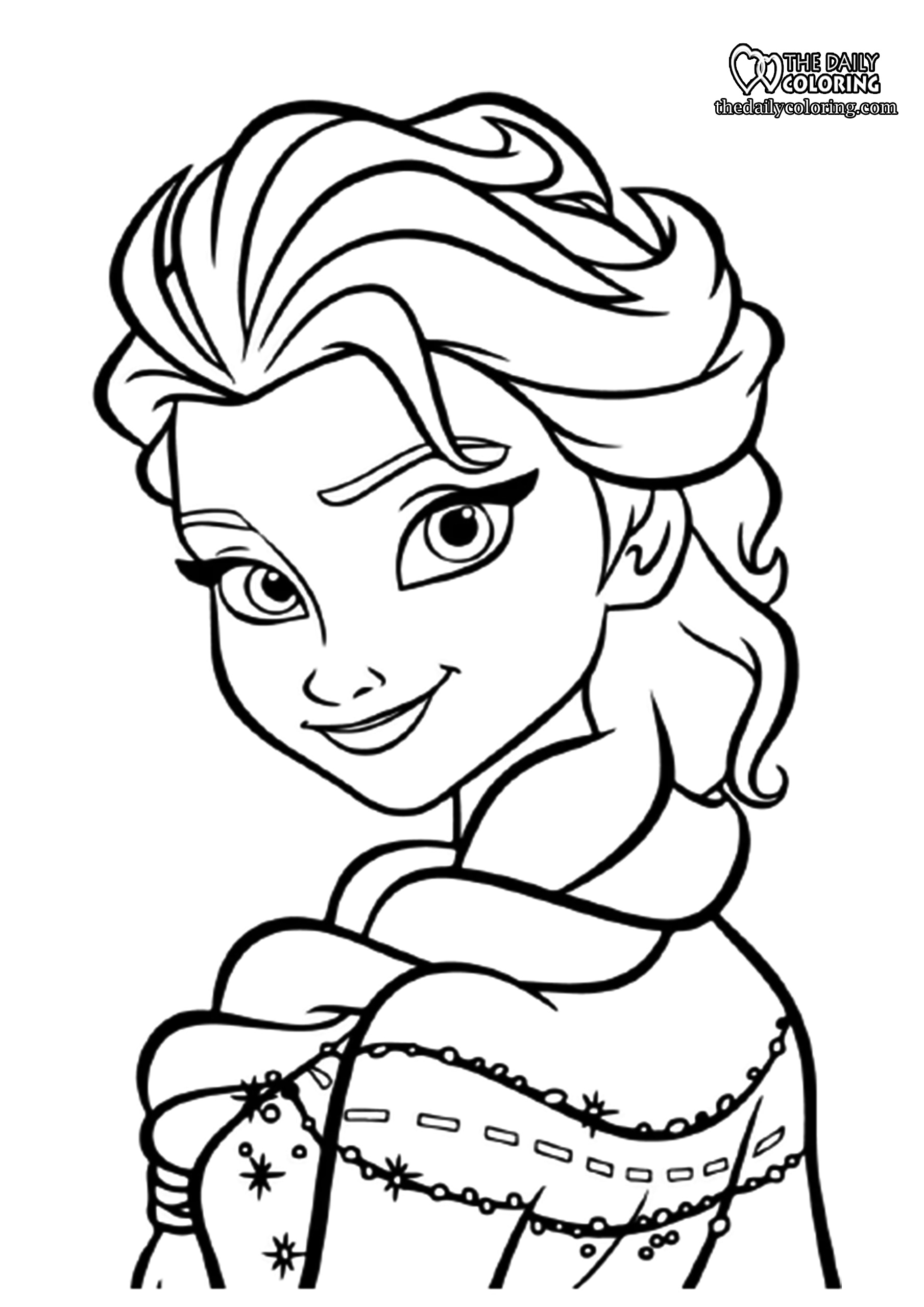 Elsa coloring sheet printable free Elsa coloring sheet printable free