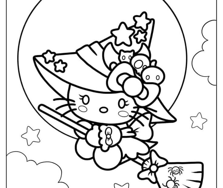 68 Hello Kitty Coloring Pages Free PDF Printables Hello Kitty