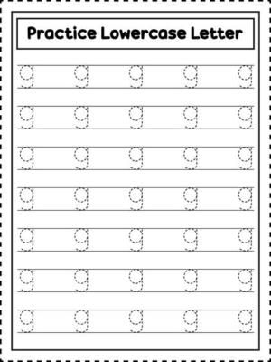 ABC Alphabet Letter Tracing Lowercase Letter A Handwriting Practice