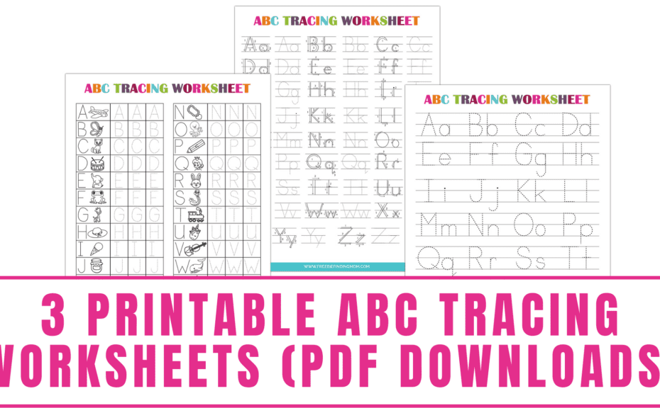 ABC Letters Printable Tracing Worksheets
