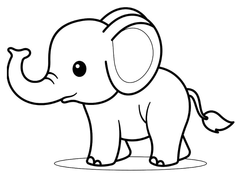 Adorable Elephant Coloring Page Download Print Or Color Online For Free Adorable Elephant Coloring Page Download Print Or Color Online For Free