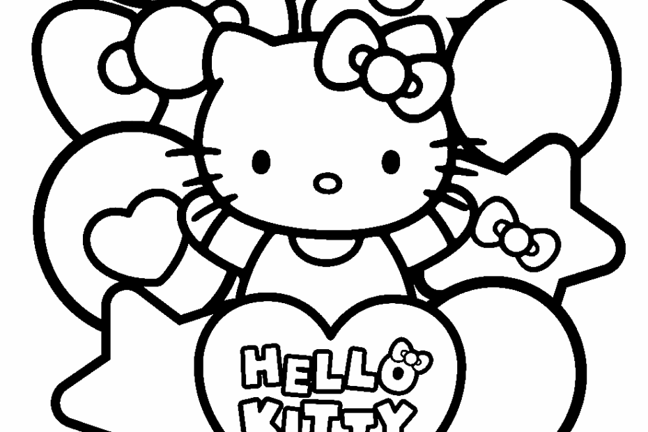 Adorable Hello Kitty Hello Kitty Colouring Pages Hello Kitty Drawing