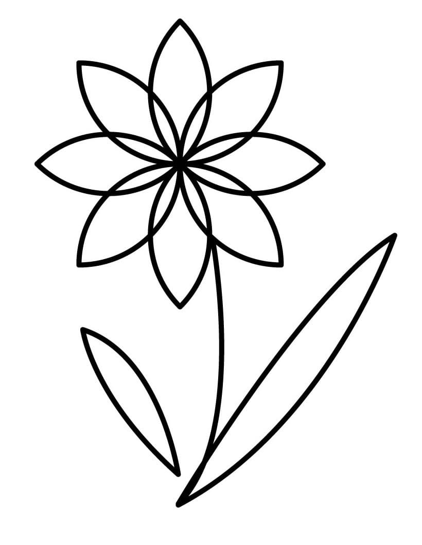 free simple flower coloring pages free simple flower coloring pages