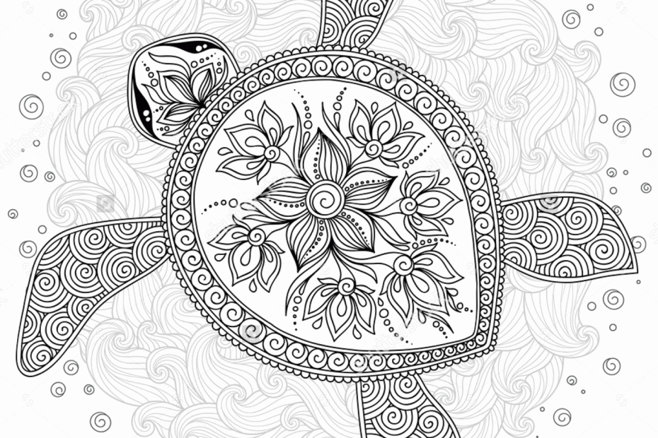 ADULT COLORING PAGES TURTLE Coloring Home