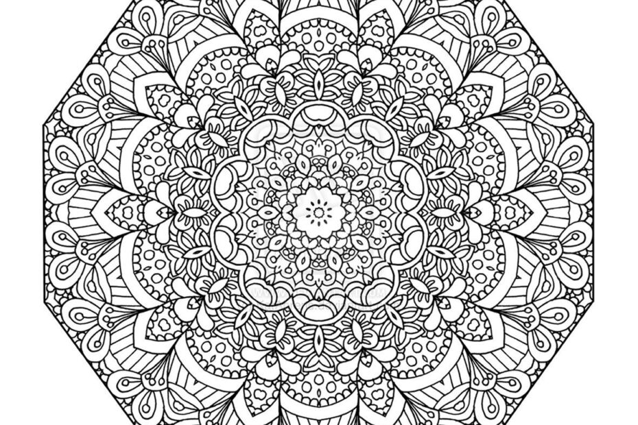 Advanced Mandala Coloring Pages Printable Coloring Home