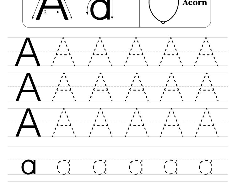 Alphabet Aa Letter Printable Letter Aa Tracing Worksheets 42 OFF