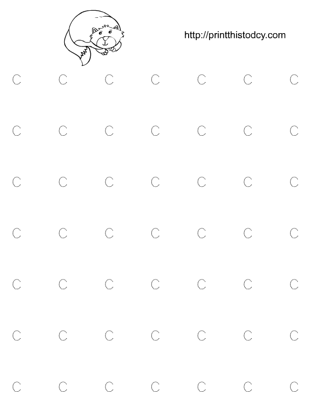 Alphabet C Tracing Worksheets For Preschool And Kindergarten Alphabet C Tracing Worksheets For Preschool And Kindergarten