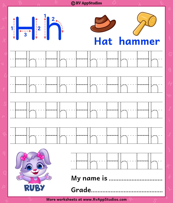 Alphabet Hh Letter Printable Letter Hh Tracing Worksheets Alphabet Hh Letter Printable Letter Hh Tracing Worksheets