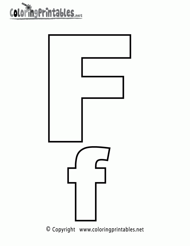Alphabet Letter F Coloring Page A Free English Coloring Printable Alphabet Letter F Coloring Page A Free English Coloring Printable