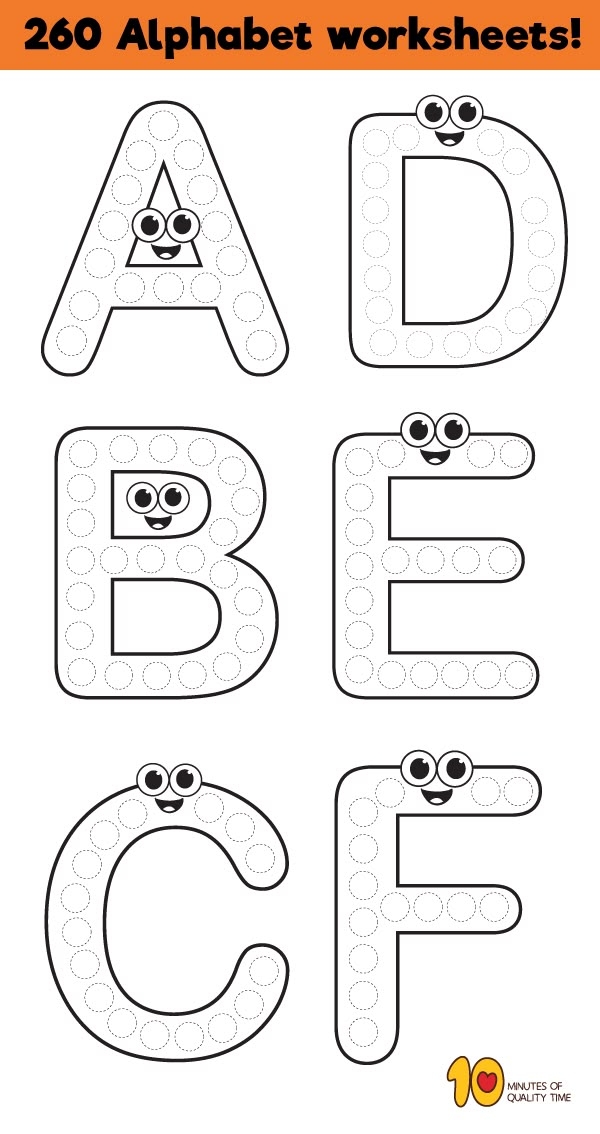 Alphabet Letter Printables For Preschoolers Alphabet Letter Printables For Preschoolers