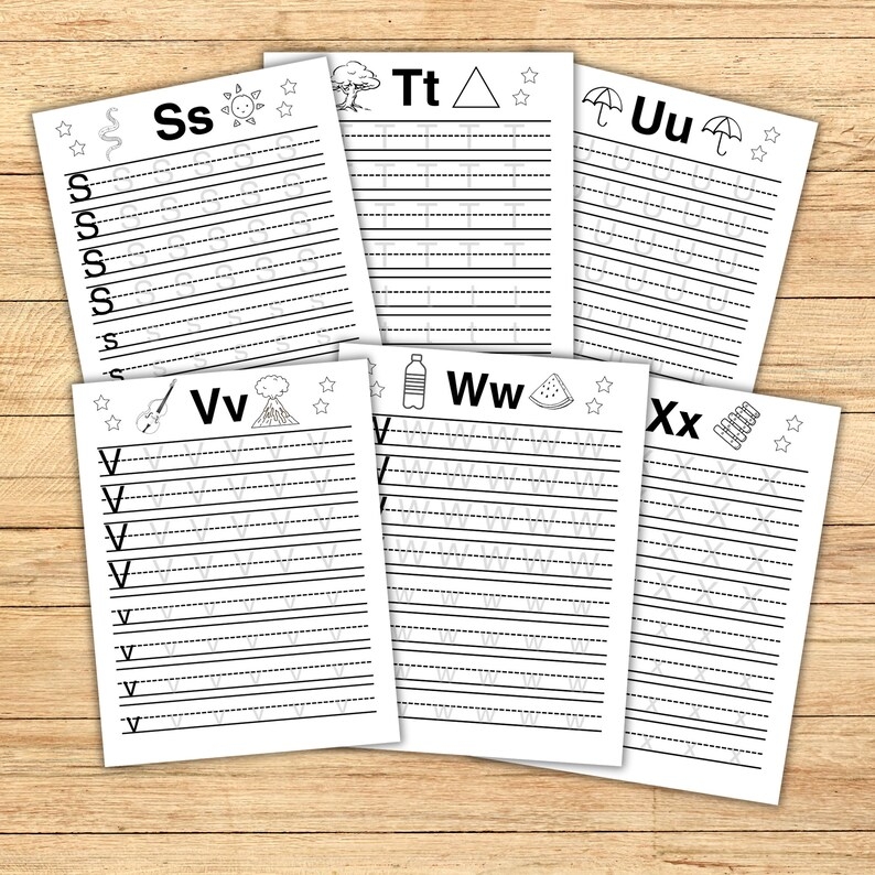 Alphabet Letter Tracing Sheets Alphabet Activity Coloring Book Alphabet Letter Tracing Sheets Alphabet Activity Coloring Book