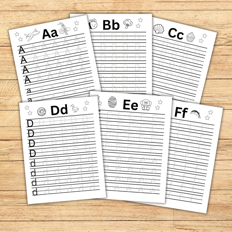 Alphabet Letter Tracing Sheets Alphabet Activity Coloring Book Alphabet Letter Tracing Sheets Alphabet Activity Coloring Book