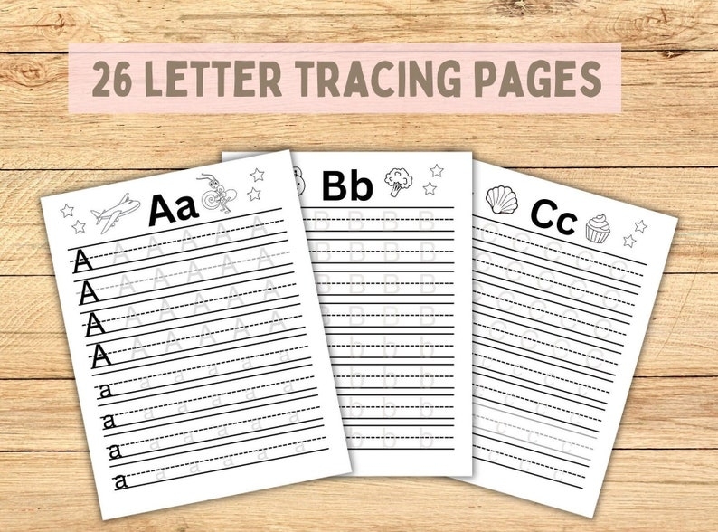 Alphabet Letter Tracing Sheets Alphabet Activity Coloring Book