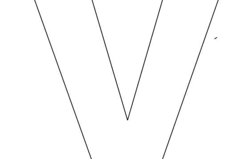 Alphabet Letter V Template For Kids
