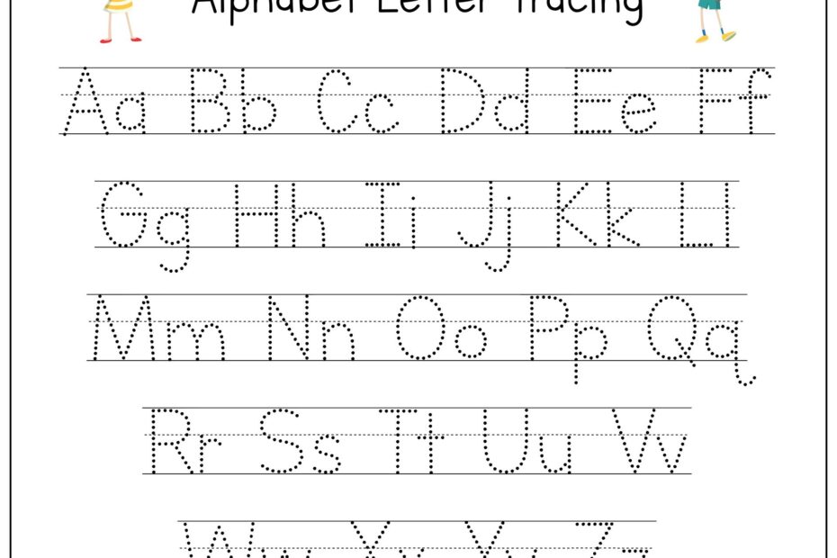 Alphabet Letters To Trace Printable Color