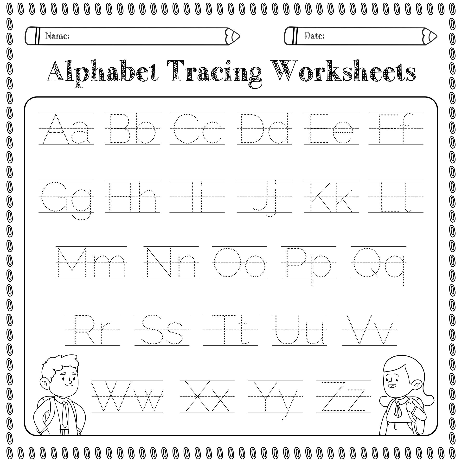 Alphabet Sheets For Kindergarten Alphabet Sheets For Kindergarten