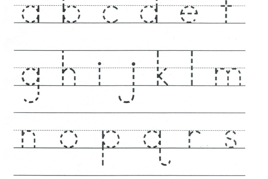 Alphabet Sheets To Trace