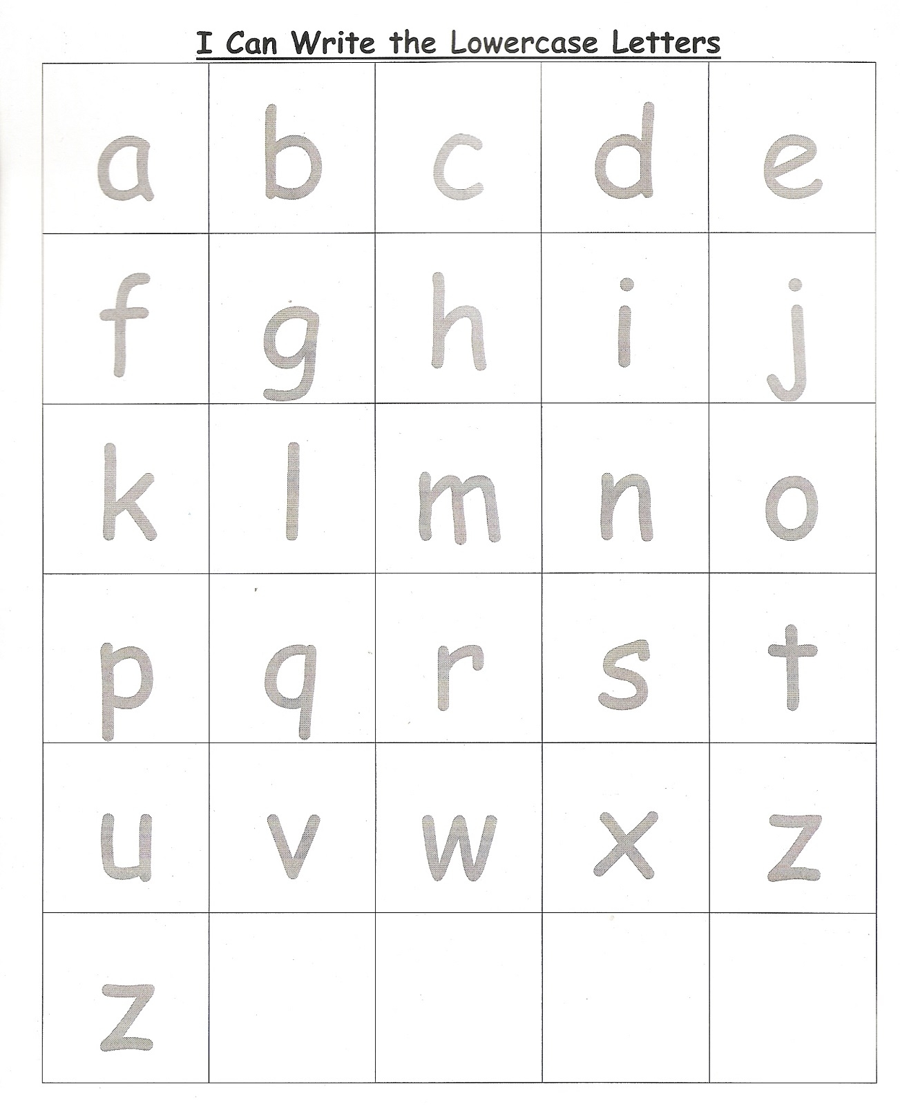 lowercase letter alphabet tracing free lowercase letter alphabet tracing free