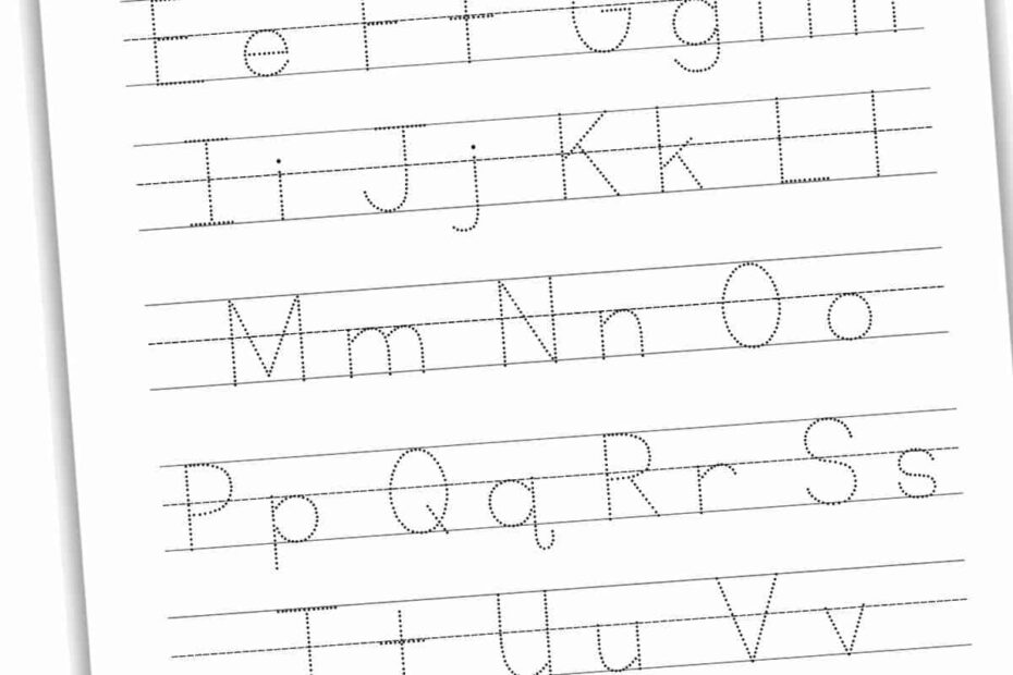 Alphabet Tracing Worksheet Upper Lowercase Letters Worksheets