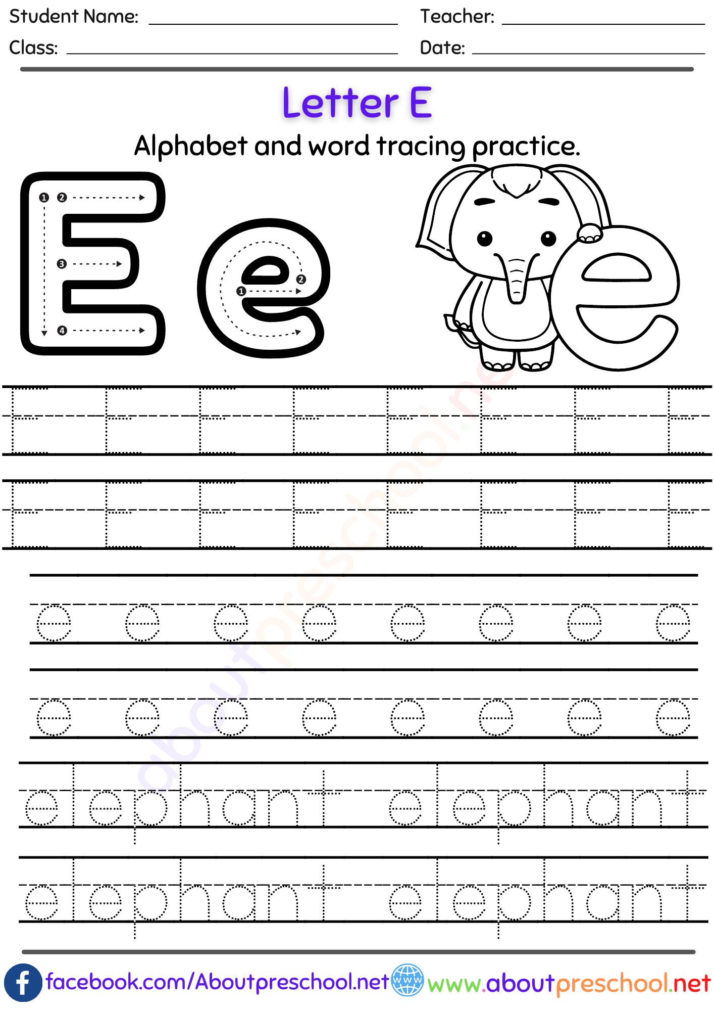 Alphabet Tracing Worksheets Letter E Infoupdate Alphabet Tracing Worksheets Letter E Infoupdate