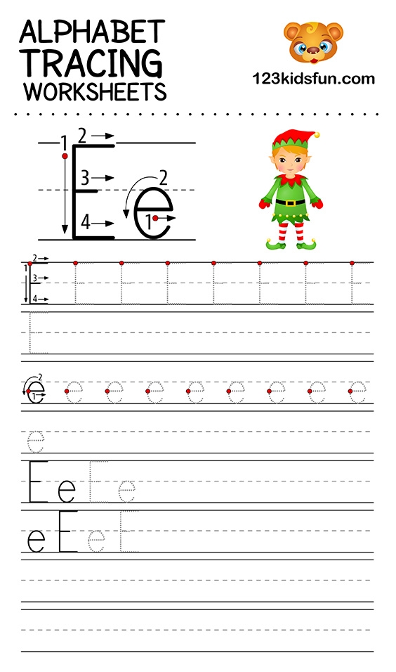 Alphabet Tracing Worksheets Letter E Infoupdate Alphabet Tracing Worksheets Letter E Infoupdate