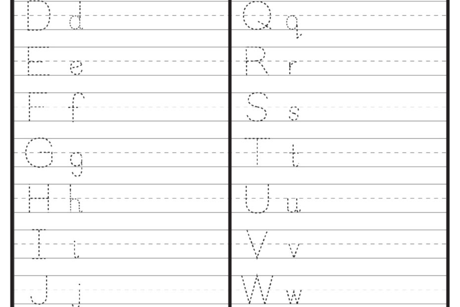 Alphabet Worksheets AZ 10 Free PDF Printables Printablee