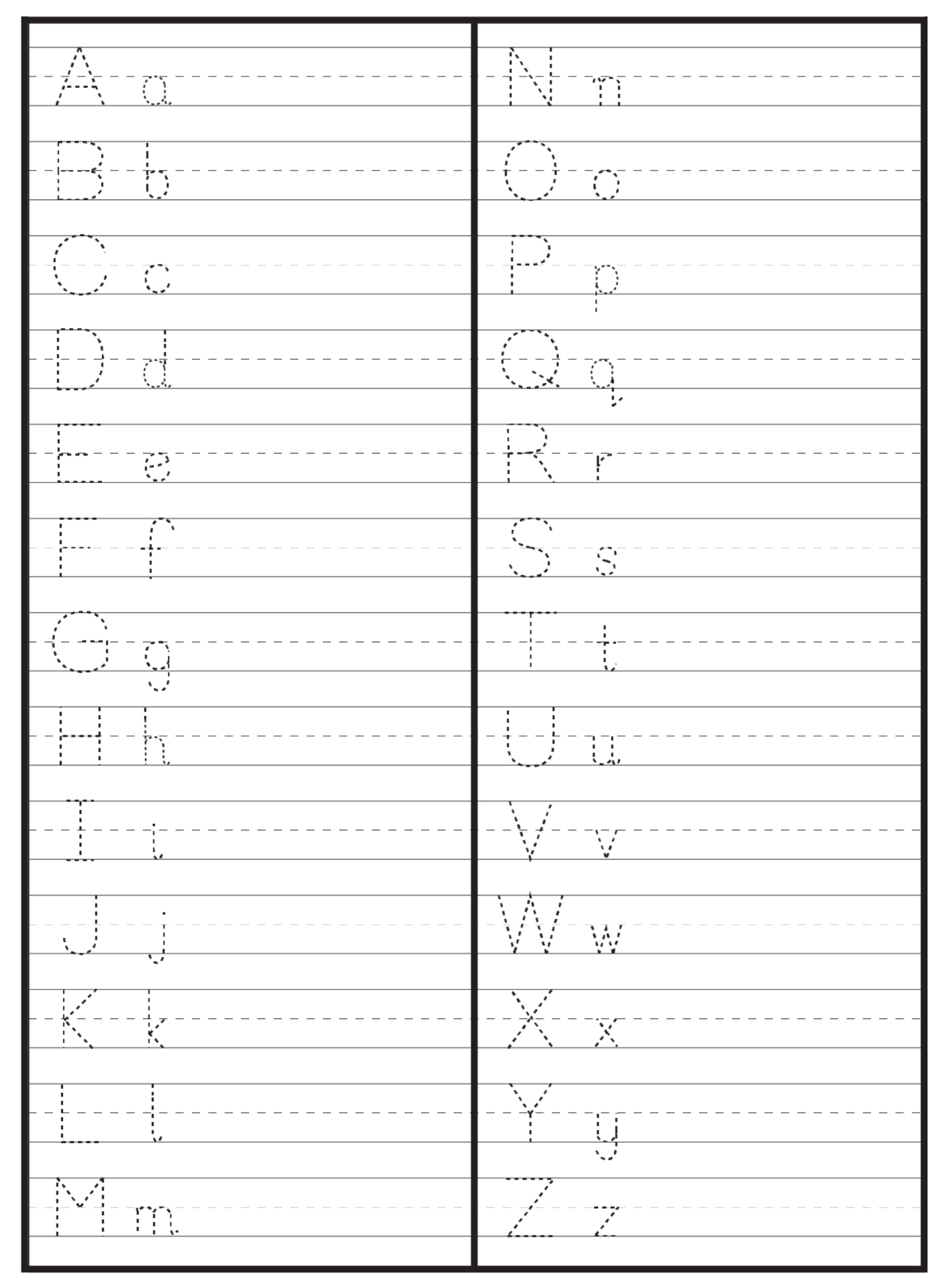 Alphabet Worksheets AZ 10 Free PDF Printables Printablee Alphabet Worksheets AZ 10 Free PDF Printables Printablee